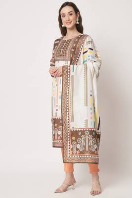 Mix Pastels Silk Blend  Kurta pant  with Dupatta Set 1