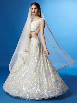 white holi lehenga for women 1