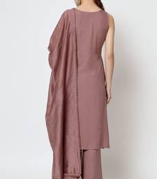 Onion Embroidered Rayon Women's Kurta,Palazzo and Dupatta Set