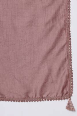 Onion Embroidered Rayon  Kurta Palazzo and Dupatta Set 6