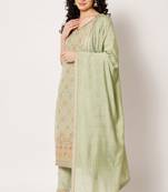 Pista Woven Silk Blend Women's Kurta, Pyjama & Dupatta Set