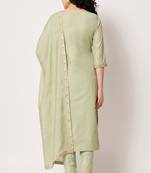 Pista Woven Silk Blend Women's Kurta, Pyjama & Dupatta Set