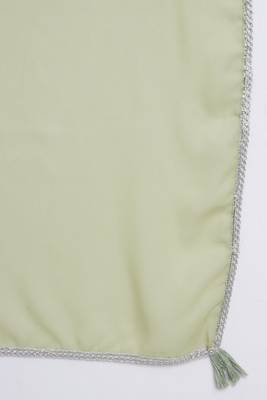 Green Embroidered Georgette  Kurta Palazzo and Dupatta Set 6