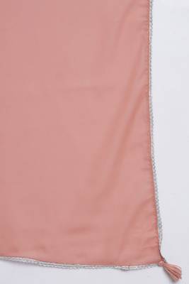 Orange Embroidered Georgette  Kurta Palazzo and Dupatta Set 6