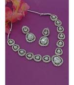 Gold-plated kundan-studded jewellery set