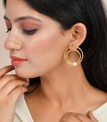 Handmade multi circular earrings