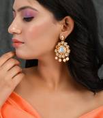 Bridal kundan earrings