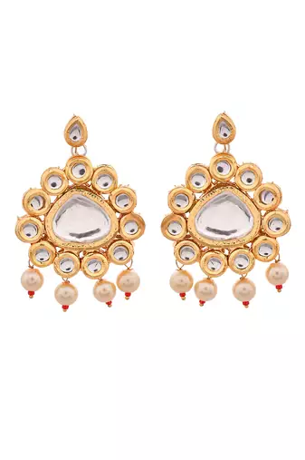 Bridal kundan earrings