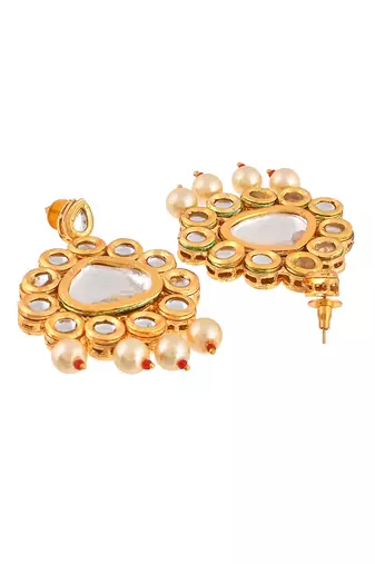 Bridal kundan earrings