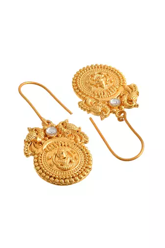 Ethnic handcrafted gold plated stud earrings
