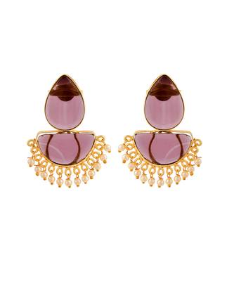 Traditional pearl chandbali earrings 3