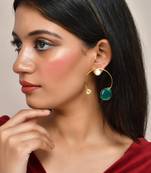 Western circular hoop earrings