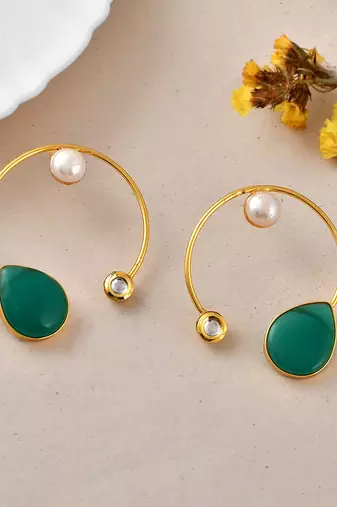 Western circular hoop earrings