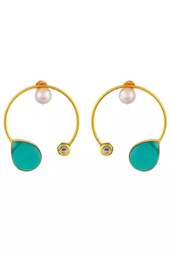 Western circular hoop earrings