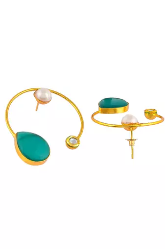 Western circular hoop earrings
