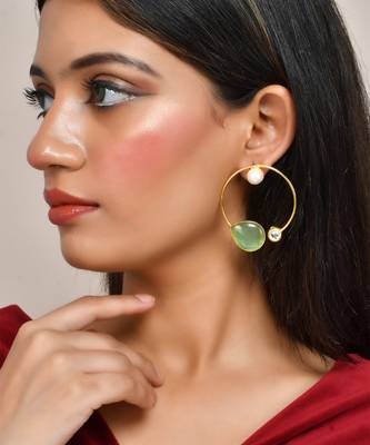Circular hoop earrings 1