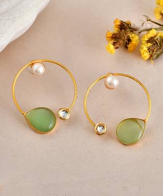 Circular hoop earrings 2
