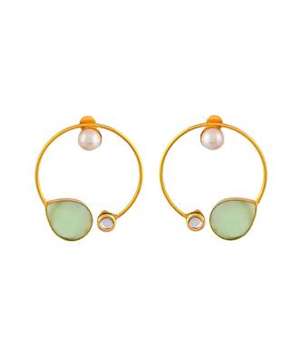 Circular hoop earrings 3