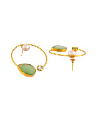 Circular hoop earrings 4