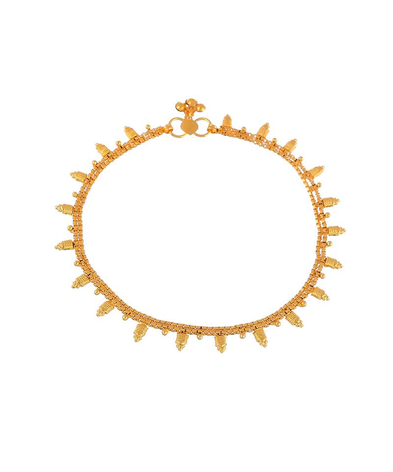 Golden chain delicate anklet