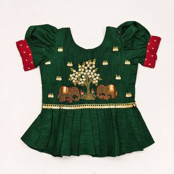 Baby Girls sequence Embroidered Lehenga Choli 2