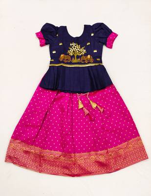 Baby Girls sequence Embroidered Lehenga Choli 1