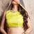 Pink & Yellow Semi-Stitched Myntra Lehenga & Unstitched Blouse with Dupatta