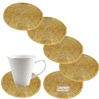 Prisha India Craft Handmade Beaded Napkin Rings 2