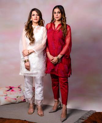 Ivory organza kurta set 3