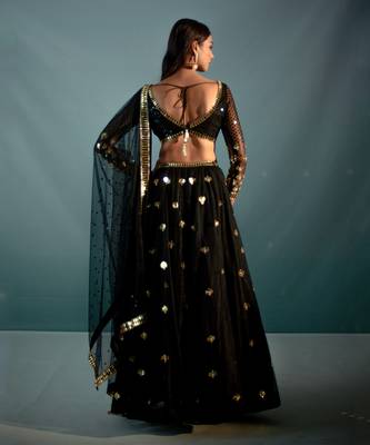 Black Net Lehenga Set 3