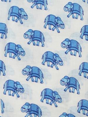 Budding bees blue safari animal print sleepwear 5