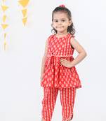 Budding bees radiant elegance cambric stripe 3 pcs set  with scrunchie