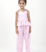 Budding bees girls poplin dreams nightwear set-pink