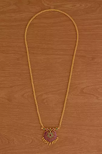 Multicolor Copper Gold Plated Necklace