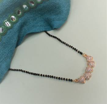 Steorra jewels traditional american diamond mangalsutra for women 1