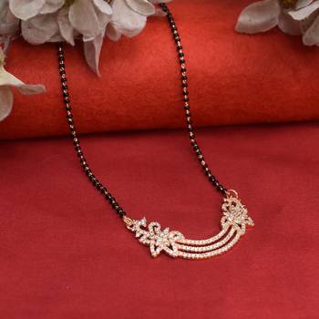 Steorra jewels traditional american diamond mangalsutra for women 1
