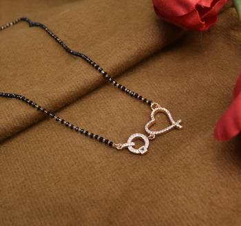 Steorra jewels traditional american diamond mangalsutra for women 1