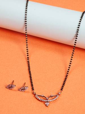 Steorra jewels traditional american diamond mangalsutra for women 1
