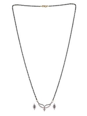 Steorra jewels traditional american diamond mangalsutra for women 2