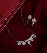 Steorra jewels traditional american diamond mangalsutra for women
