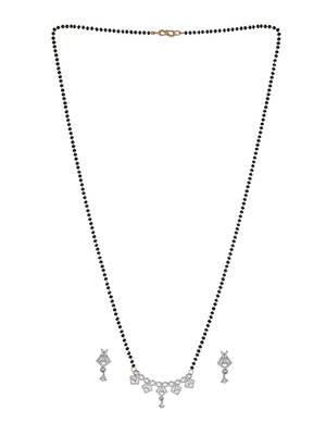 Steorra jewels traditional american diamond mangalsutra for women 2