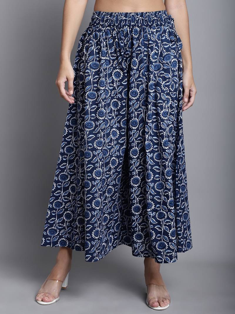 Women Multicolor Printed Flared Palazzos
