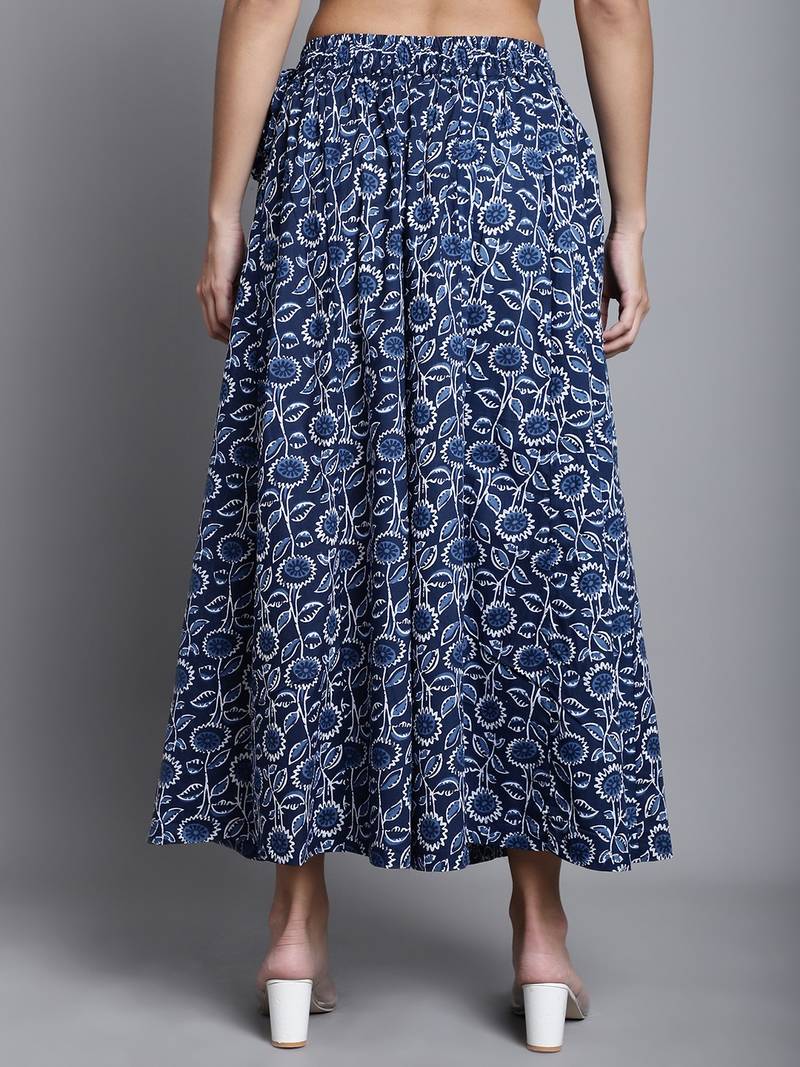 Women Multicolor Printed Flared Palazzos