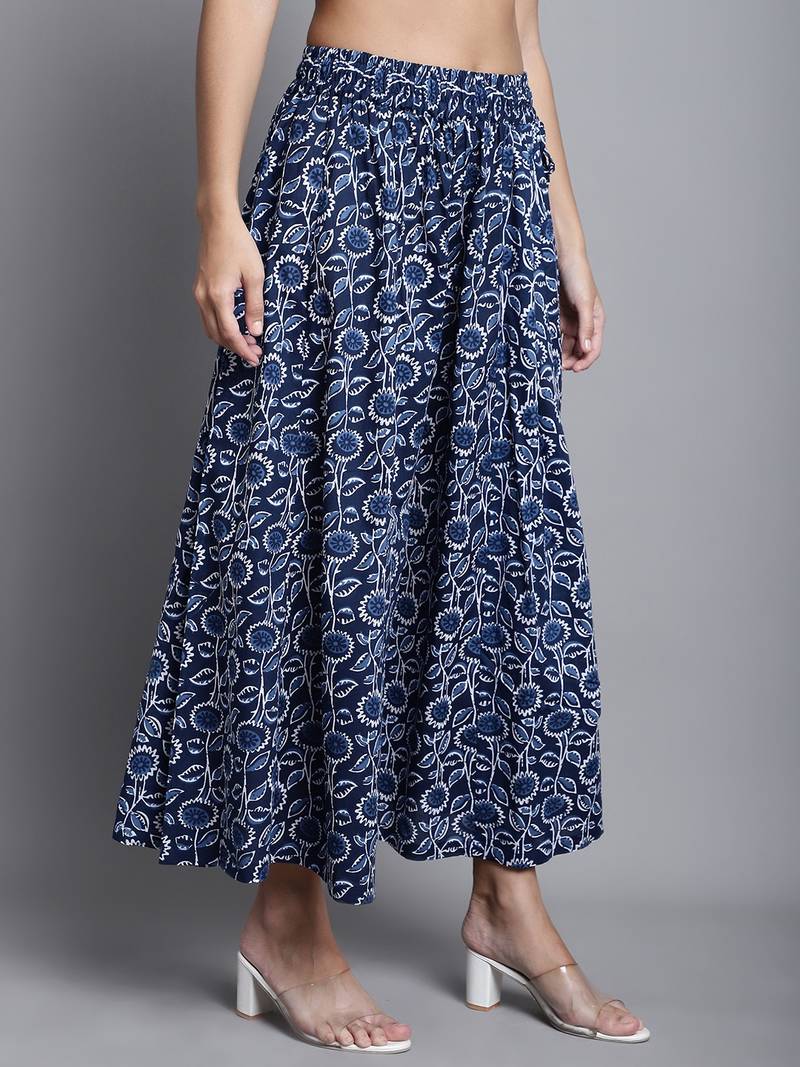Women Multicolor Printed Flared Palazzos