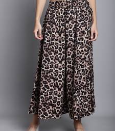 Women Multicolor Printed Crepe Flared Palazzos