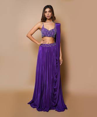 Dark Purple Lehenga Set 1
