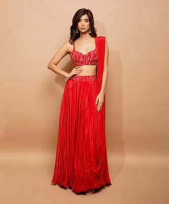 Red Lehenga Set 1
