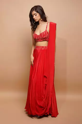 Red Lehenga Set