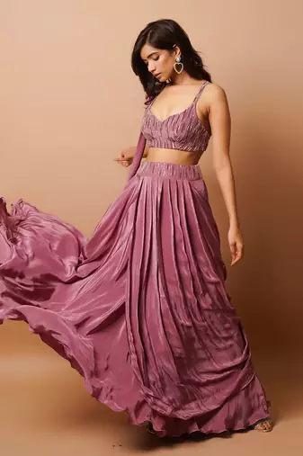 Onion Pink Lehenga Set