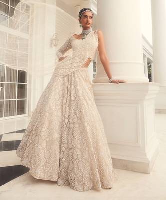Ivory Embroidered Lehenga Set 1
